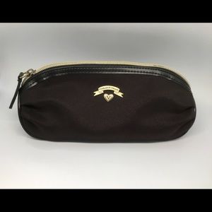 Vintage black Victoria’s Secret zip pouch cosmetic bag